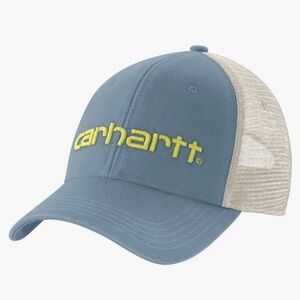 Carhartt Men's Canvas Mesh-Back Logo Graphic Cap
